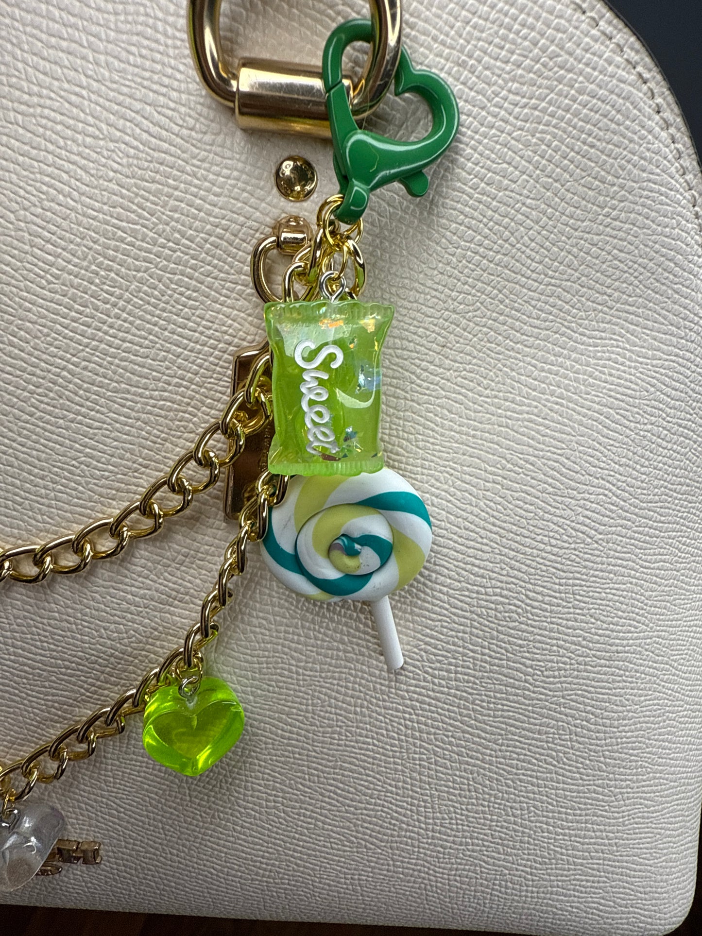Y2K Sour Apple Candy Bag Charm 🍏 | Cute Purse Keychain | 2000s Aesthetic