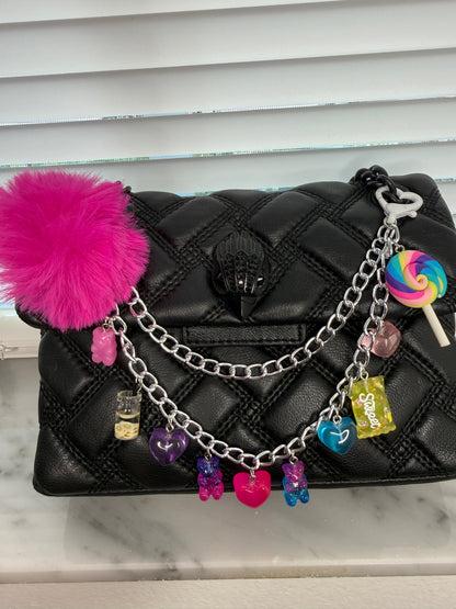 Colorful Candy Bag Charm Gummy Bear Lollipop Cute Purse Keychain